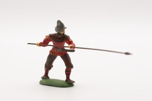 Landsknecht zustechend spanischer Helm